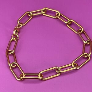 EUC Ellie Vail Gold over Sterling Silver Chain link bracelet.